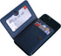 CheapSunday ID Card Holder for Back of Phone, Leather Stick-On Wallet with Stand, Waterproof Adhesive Wallet (Navy)
