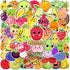 Booppyy Fruit Stickers Pack 50pcs, Cute Fruit Sticker for Kids, Cartoon Stickers for