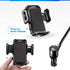 SOAIY 3-in-1 Cigarette Lighter Car Mount - Dual USB 3.1A Charger with Adjustable Gooseneck & 360° Rotating Cradle