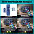 EZClicker (2xAAA TV Remote for Seniors, Extra Simple Big Button Remote (Blue) Works with Major TV Brands, NOT