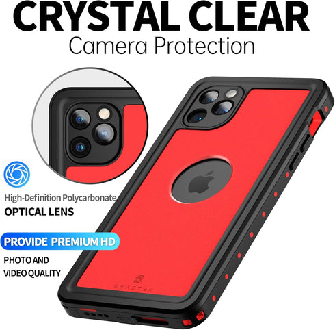 BEASTEK Waterproof Case for Apple iPhone 11 Pro Max, NRE Series Shockproof Underwater IP68 Case with Screen Protector