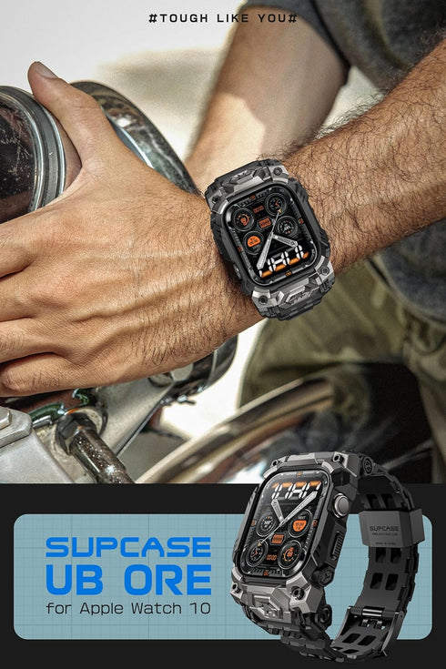SUPCASE for Apple Watch 10 46mm Case with Band (Unicorn Beetle Ore), Military-Grade Protection Rugged Cover