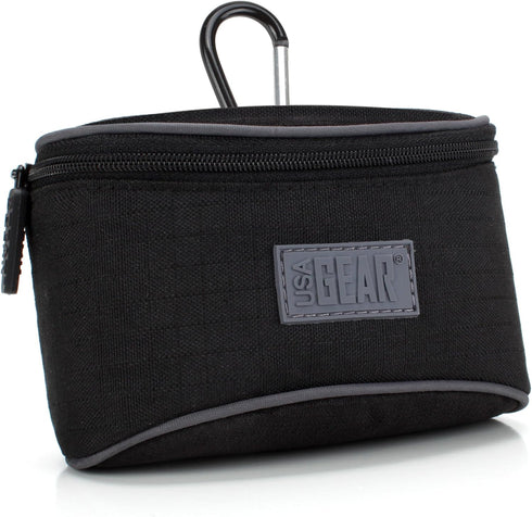USA Gear Small Weather Resistant Camera Pouch with Belt Loop for Olympus Tough/Sony Cybershot/Canon Elph