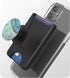 ENCASED Stick On Phone Wallet Card Holder, Compatible with PopSocket, Holds Up To 4 Cards (Black)