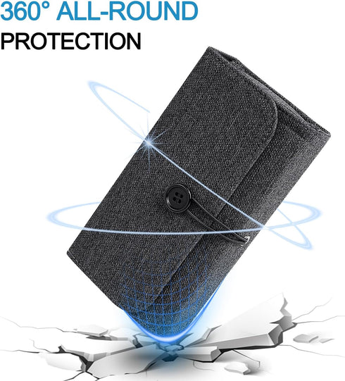 Travel Case for UCOMX 3 in 1 Wireless Charger, Foldable Magnetic Charging Station Storage Holder Bag (Case Only)