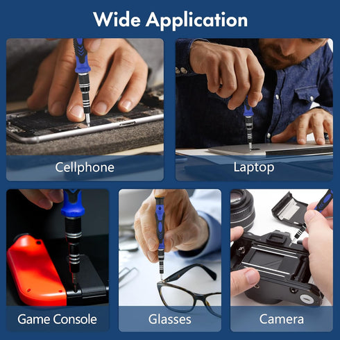 XOOL 82 in 1 Magnetic Precision Screwdriver Set, Flexible Shaft & Extension Rod, Compatible with PC, Laptop, iPhone,
