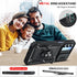 LeYi Galaxy A15 5G Case: Heavy Duty Shockproof Cover with Kickstand, Screen Protector for Samsung A15 5G, Black.
