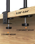 Ergear Monitor Mount for 13-32" Screens up to 17.6lbs, Adjustable Height and Angle, Single Desk Stand (Black)