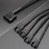 Molex to 4 Pin Fan Adapter, 3 Pin 4 Pin PC Case 12V Cooling Fans Molex to Fan Splitter Power Cable, 13 inch (1 Pack)