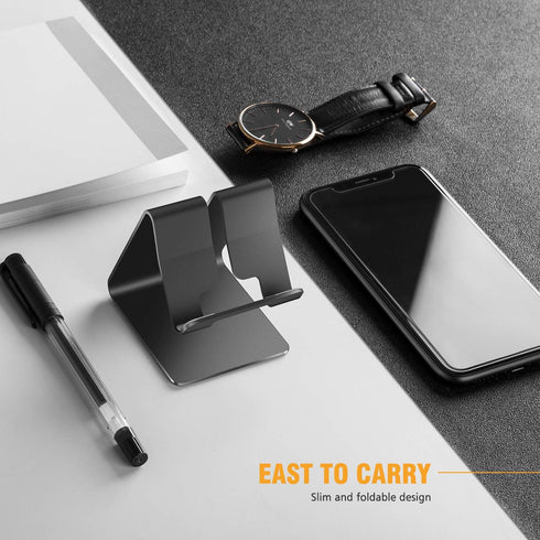 ORIbox Cell Phone Stand, Aluminum Desktop Solid Stand for Office Desk