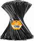 RAZCC 1200pcs Black Cable Zip Ties 12 Inch, Heavy Duty Plastic Nylon