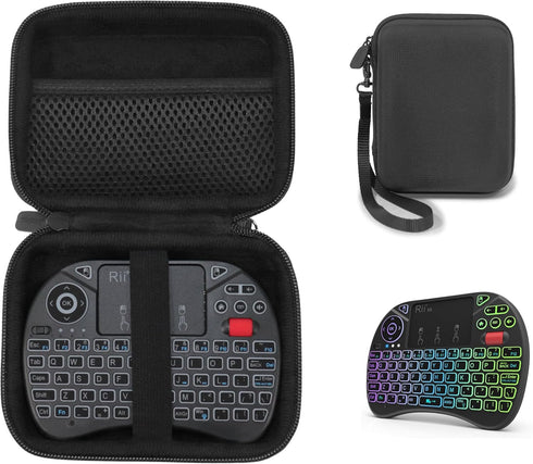 CaseSack Case for Rii X8 Mini Keyboard, 2.4GHz Portable Wireless Keyboard with Touchpad