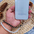 Phone Charm Anti-Lost Wrist Strap - Pearl Beaded Double Chains Hand Wrist Phone Straps for Keychain Wallet Camera