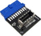 EZDIY-FAB USB 3.0 Internal Header to USB 3.1/3.2 Type-C Front Panel Adapter