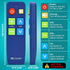 EZClicker (2xAAA TV Remote for Seniors, Extra Simple Big Button Remote (Blue) Works with Major TV Brands, NOT