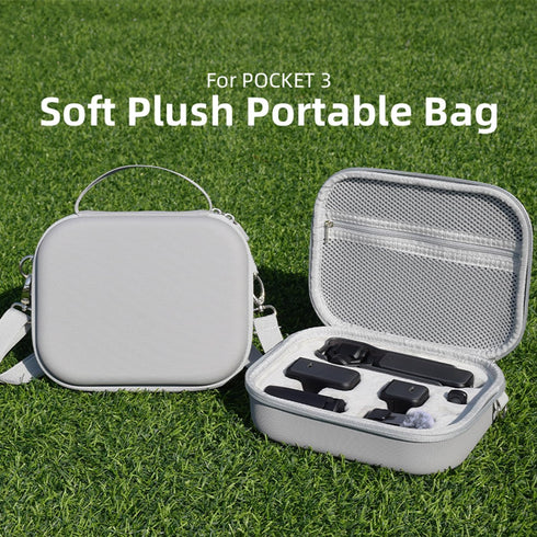 Waterproof Anti-shock Camera Case, Hard Portable Crossbody Bag for DJI OSMO POCKET 3 with Screen Protectors