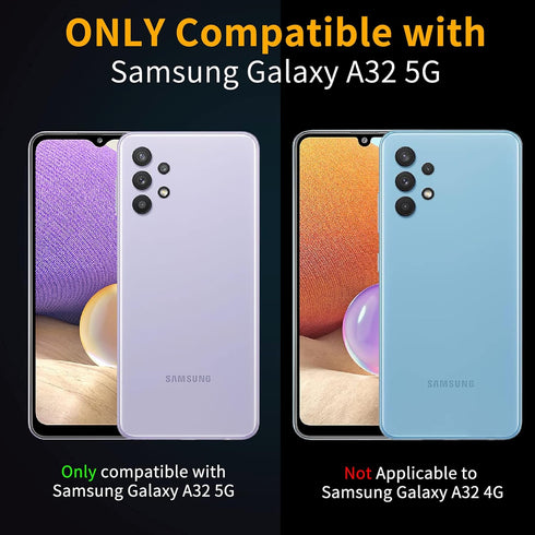 Compatible with Samsung Galaxy A32 5G Case - Ultimate Drop Protection with Built-in Screen Protector and Kickstand (Pink)
