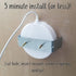 Mount Genie Flush Mount, Built-in Wall or Ceiling Bluetooth Speaker Mount, Award Winning Design, White
