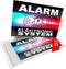Alarm Deterrent Stickers - System Electronic Police Beacon - Pack of 12, Dimensions 8.5 x 5.5 cm