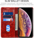 SINIANL iPhone XR Case, Leather Wallet Folio Book Design Flip Cover with Stand and ID Slot for iPhone XR