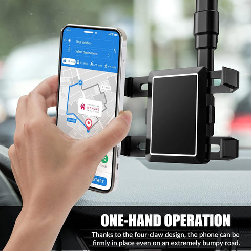 SXhyf Rear View Mirror Phone Holder, 2023 Rotatable and Retractable Universal Mount for iPhone 11 12 13 14 Pro Max