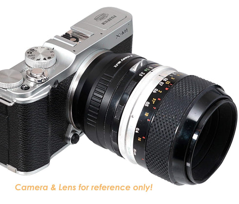 Fotasy Copper Nikkor Lens to Fuji X Adapter - NK F Mount to X Adapter, Compatible with Fujifilm X-Pro1 to X-T4