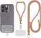 Sinjimoru Cell Phone Lanyard for Phone Case (2 Packs) with Adjustable Strap for Wrist, Key Holder & ID Card
