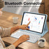 KVAGO iPad 10th Generation Case with Keyboard, 10.9 inch 2022, Detachable Wireless Keyboard, Light Blue