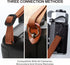 Padwa Lifestyle Cork Camera Strap - 2" Top Layer Cowhide, Natural Log Crackle Art Print, Soft Velvet Padded