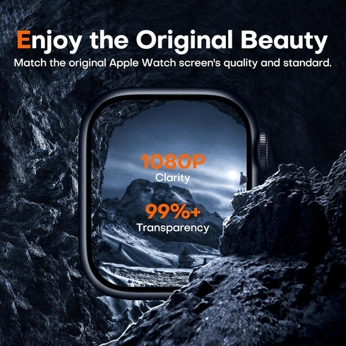 L?K 8 Pack TPU Screen Protector for Apple Watch Series 9 8 7 41mm, Self-Healing Anti Scratch Flexible Film