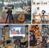 LINKCOOL 67 Inch Lightweight DSLR Tripod Camera Stand for Canon Nikon Sony, Detachable 3 Way Pan Head, Remote & Phone