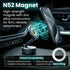 NAIKAAN 360 Magnetic Car Phone Mount, Rotating Suction Mount for Dashboard & Windshield, Strong Hold MagSafe Compatible