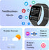 Popglory Smart Watch, 2.01'' with AI Voice Control, Answer/Make Calls, Blood Pressure/SpO2/Heart Rate Monitor, Fitness