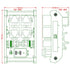CZH-LABS DIN Rail Mount 2 Ports Passive RJ45 PoE Power Injection Board, Power Over Ethernet Injector