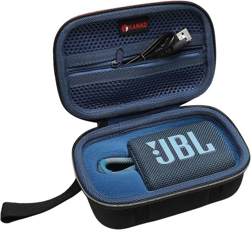 XANAD Blue Travel Protective Carrying Case for JBL Go3 / Go 3 Eco Portable Wireless Bluetooth Speaker