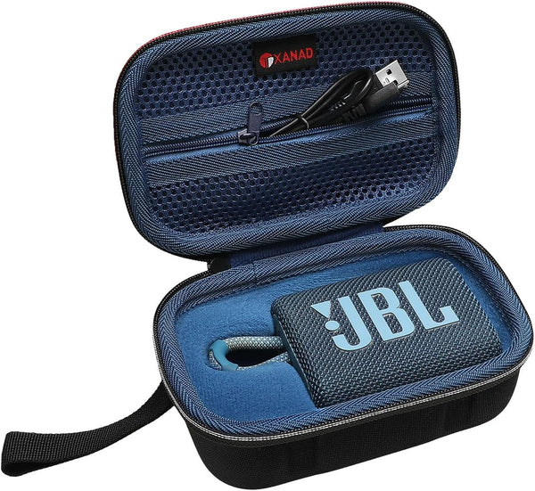 XANAD Blue Travel Protective Carrying Case for JBL Go3 / Go 3 Eco Portable Wireless Bluetooth Speaker