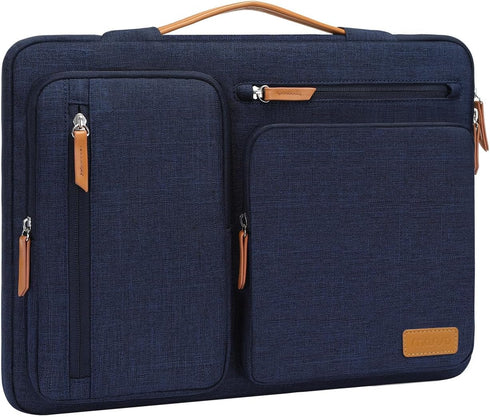 MOSISO 360 Protective Laptop Sleeve, Compatible with 17-17.3 inch Dell, HP, Lenovo, Side Open Bag with 4 Zipper