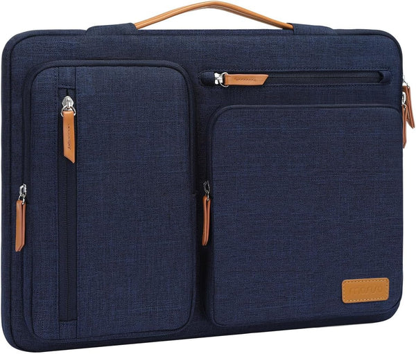 MOSISO 360 Protective Laptop Sleeve, Compatible with 17-17.3 inch Dell, HP, Lenovo, Side Open Bag with 4 Zipper
