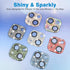 Camera Lens Protector for iPhone 13 & iPhone 13 Mini, Bling 3D Rhinestone Sparkle Diamond 9H Tempered Glass Cover