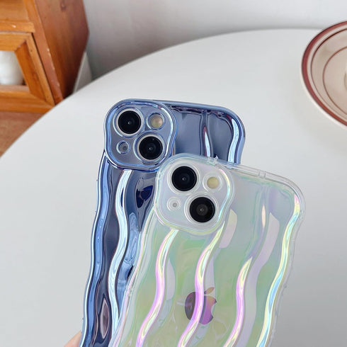Caseative Water Ripple Pattern Soft Case for iPhone 11 (Light Pink)