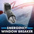 Rescue A6 Emergency 6-in-1 Car Crash Safety Device, USB Car Charger, Window Breaker, Seat Belt Cutter, 2200mAh Power
