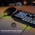 Wireless Keyboard and Mouse - KOPJIPPOM Large Print Wireless Keyboard, 2.4G Full Size Set with Backlight Key for