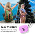 Silicone Case Compatible with Tune Buds, Shock Proof Waterproof Portable Cover with Metal Carabiner, Light Purple