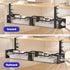 Under Desk Cable Management Tray 25.12", Extra Large No Drill Cord Organizer with Adjustable Clamps for Home Office