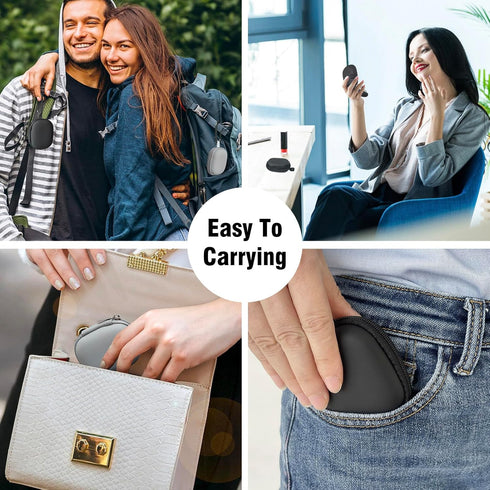 Earbud Case for AirPods, Hard Organizer for Earbuds and SD Memory Card, Grey