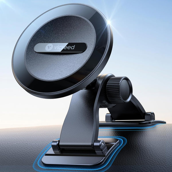 VICSEED 2024 Upgrade MagSafe Car Mount, Ultra Strong Magnetic Phone Holder for iPhone 16 Pro Max 15 14 13 12