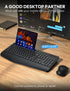 Wireless Keyboard and Mouse Combo, Ergonomic 2.4G Lag-Free Keyboards Mouse Set for Computer, Laptop, PC, Mac