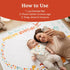 60"x40" Set Bliss n' Baby Monthly Milestone Blanket for Baby Boys & Girls - - Wrinkle Free Newborn Age Month Blanket