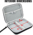 USA GEAR Hard Shell Electronic Organizer Travel Case 7.5 Inch - GPS Cases with Accessory Pocket, Water Resistant (Black)
