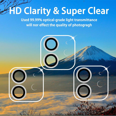 ?3 Pack? Tempered Glass Camera Lens Protector for iPhone 12 6.1", Ultra HD, 9H Hardness, Anti-Scratch, Easy to Install